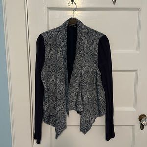 Blue silk like blazer in size small